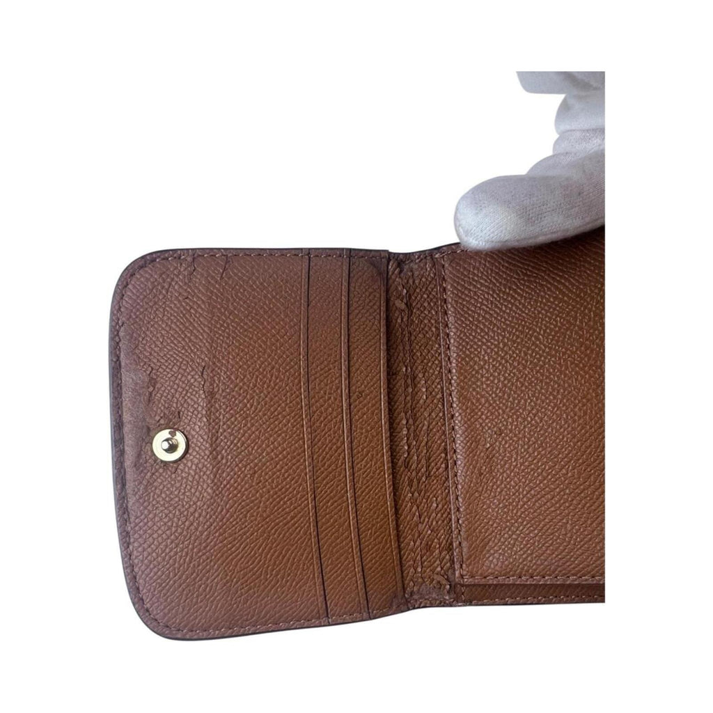 Coach Signature Canvas Snap Wallet