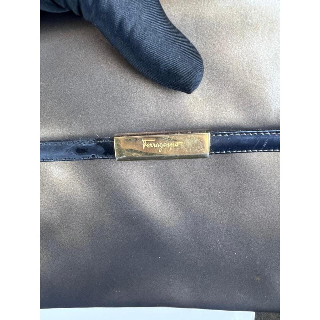 Vintage Salvatore Ferragamo front-flap crossbody bag