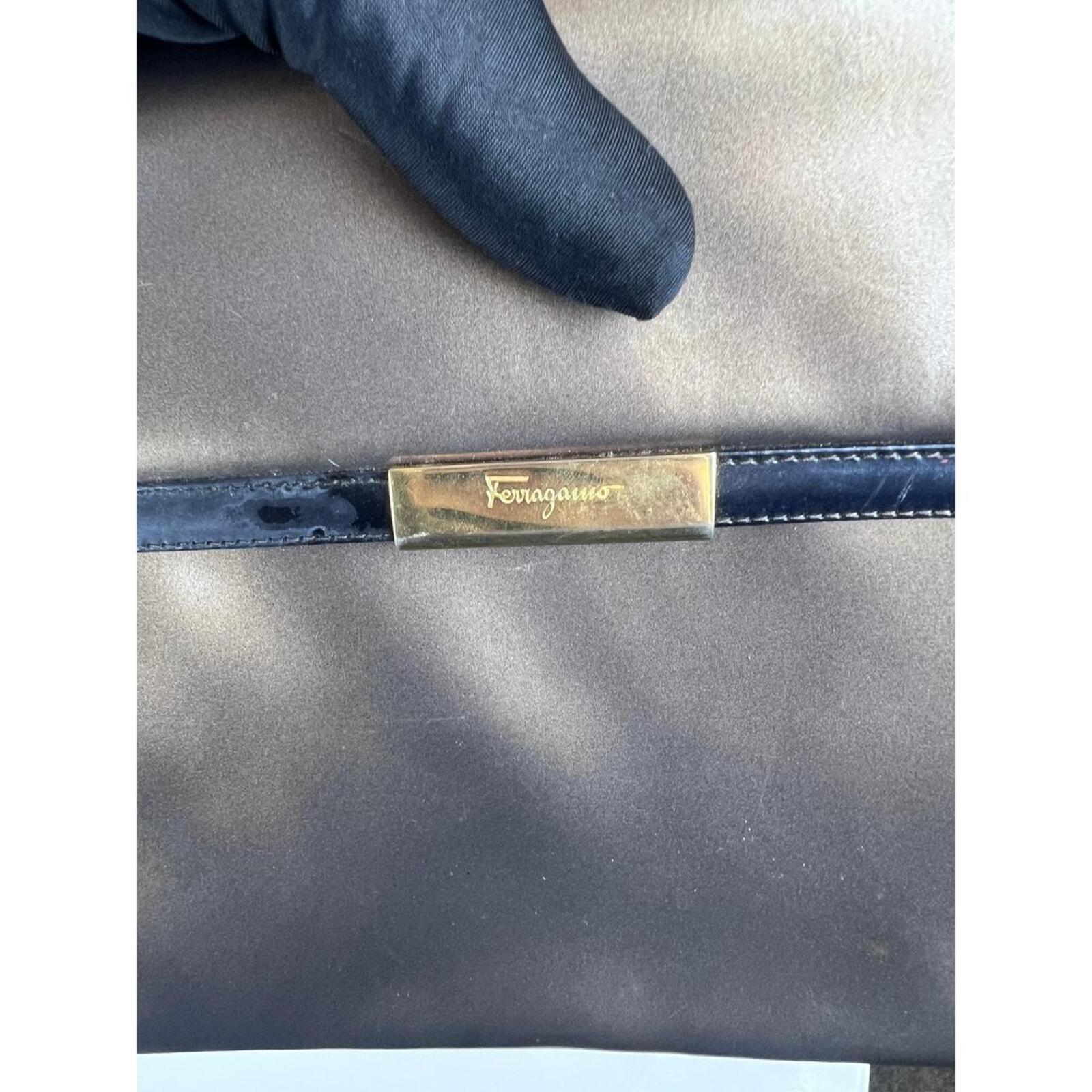 Vintage Salvatore Ferragamo front-flap crossbody bag
