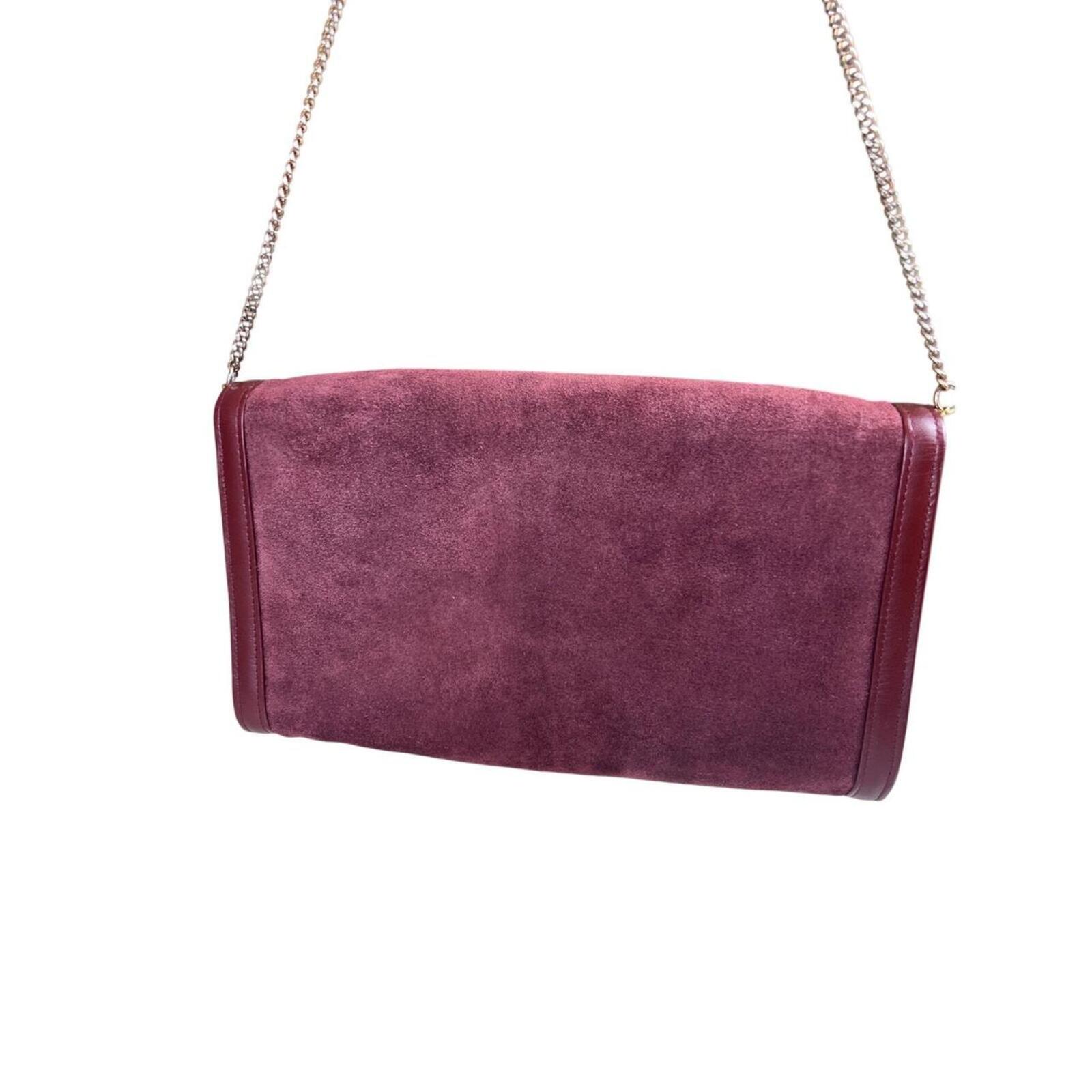 Must De Cartier Chain Suede Shoulder Bag