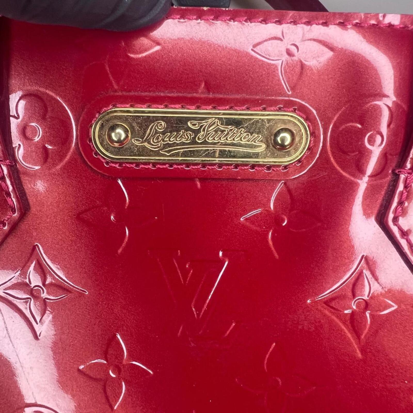 Red Louis Vuitton Red Wilshire PM Vernis Leather (2011)
