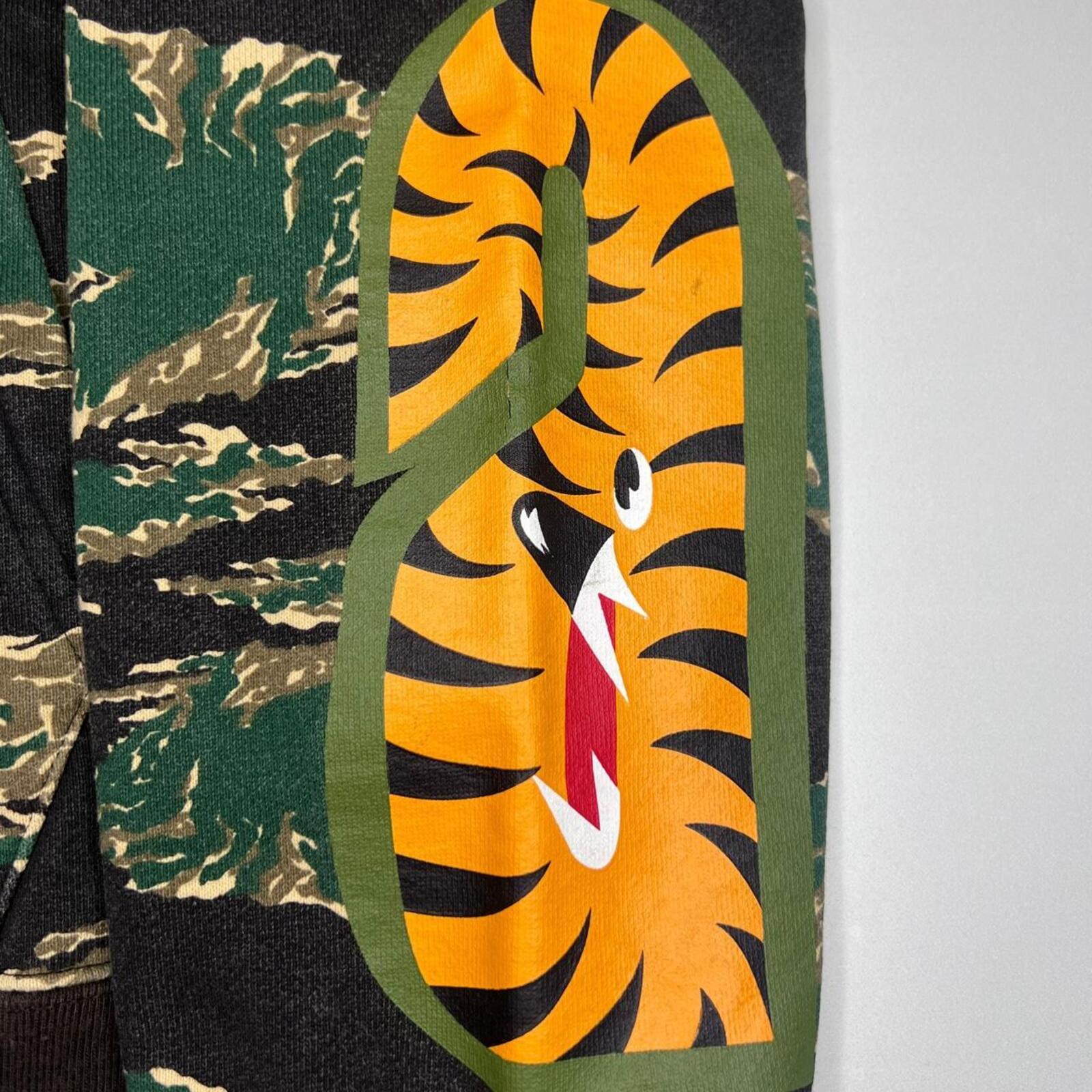 Genuine BAPE green and khaki camo zip up hoodie #streetwear