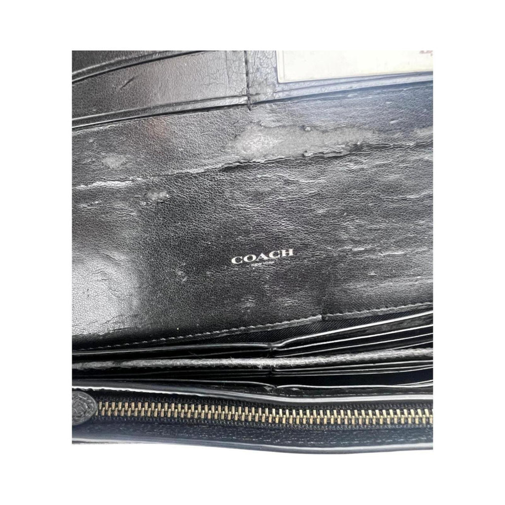 Coach Bandana Rivets Foldover Purse