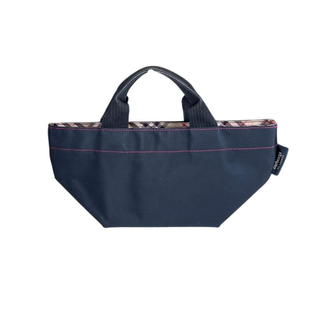 Burberry Blue Label Crestbridge Black Nylon Mini Tote