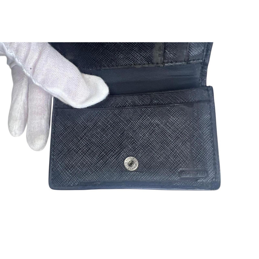 Coach Darcy Black Saffiano Leather Wallet