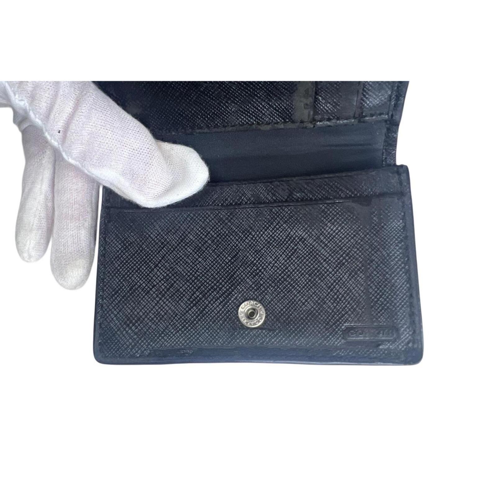 Coach Darcy Black Saffiano Leather Wallet