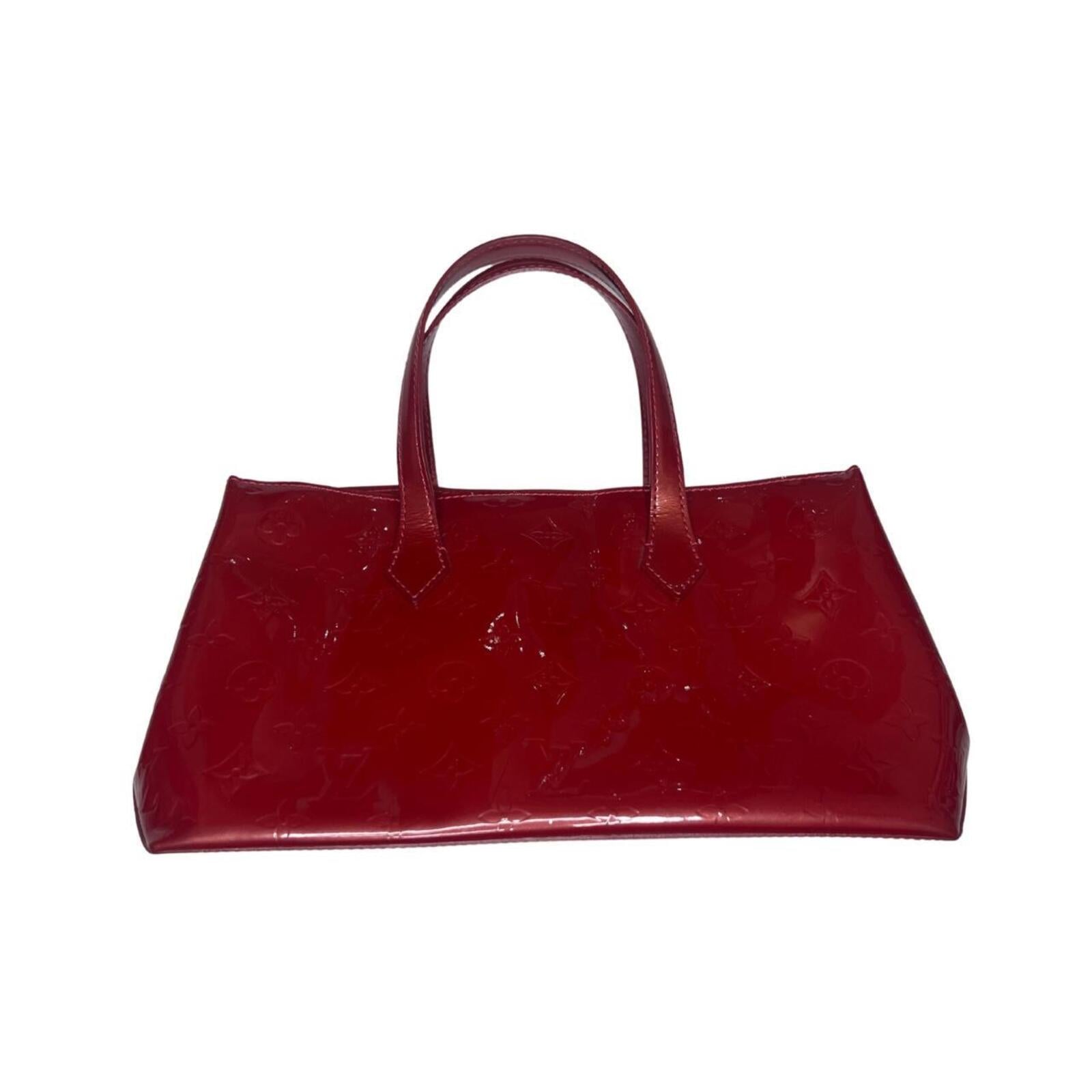 Red Louis Vuitton Red Wilshire PM Vernis Leather (2011)