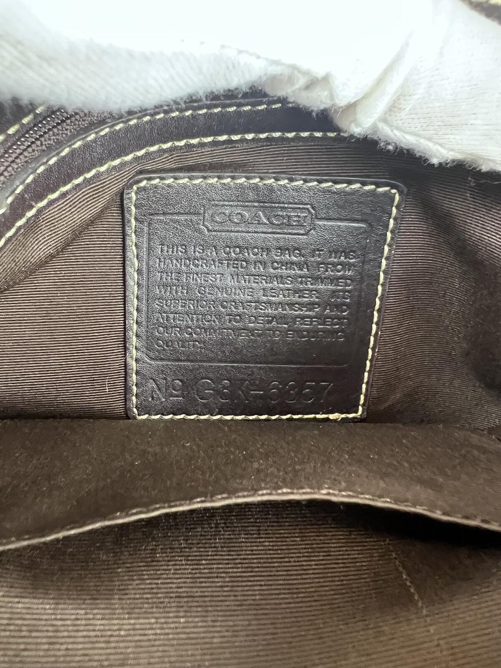 Black Leather Coach Signature Canvas Messenger Bag