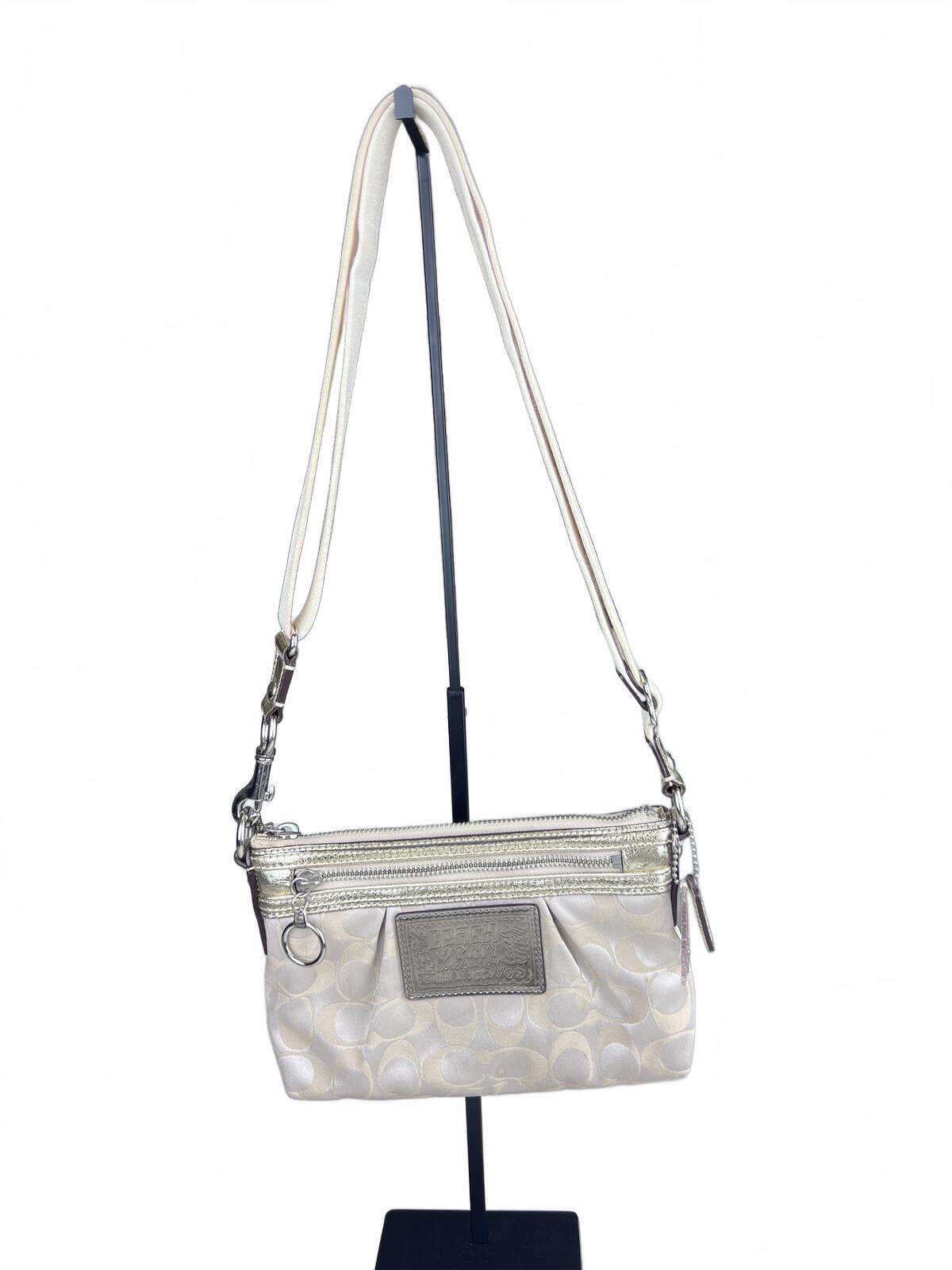 Coach Poppy Signature Mini Shoulder Bag Canvas