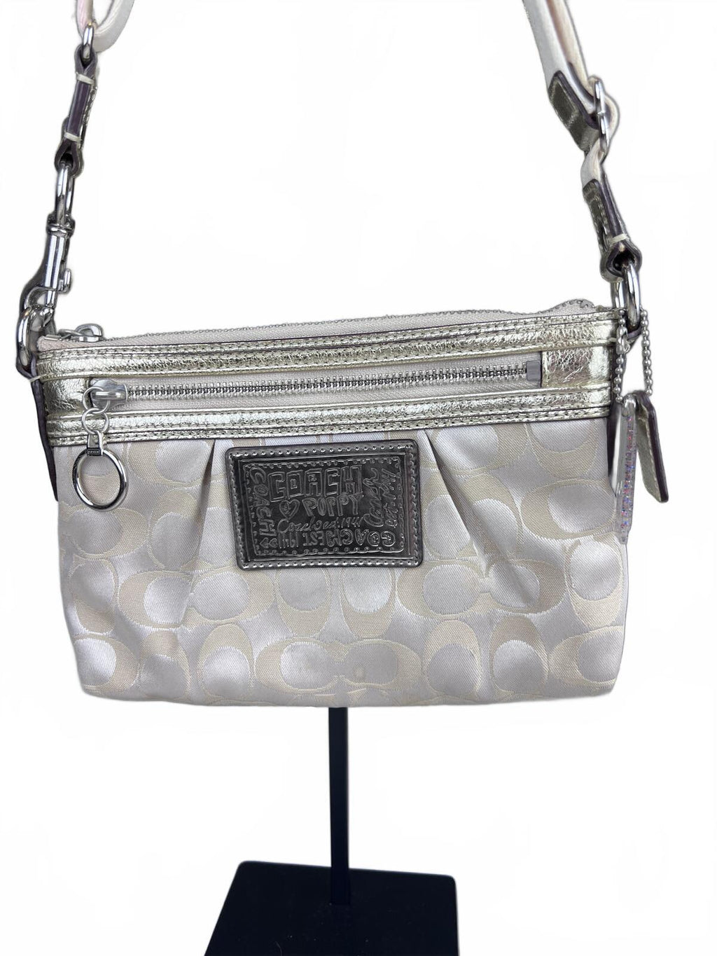 Coach Poppy Signature Mini Shoulder Bag Canvas