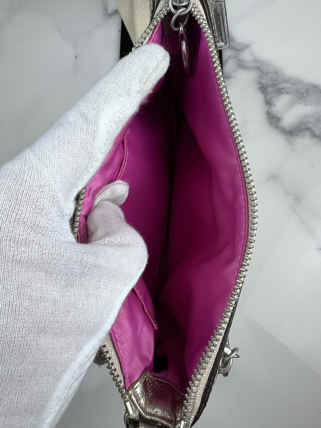 Coach Poppy Signature Mini Shoulder Bag Canvas