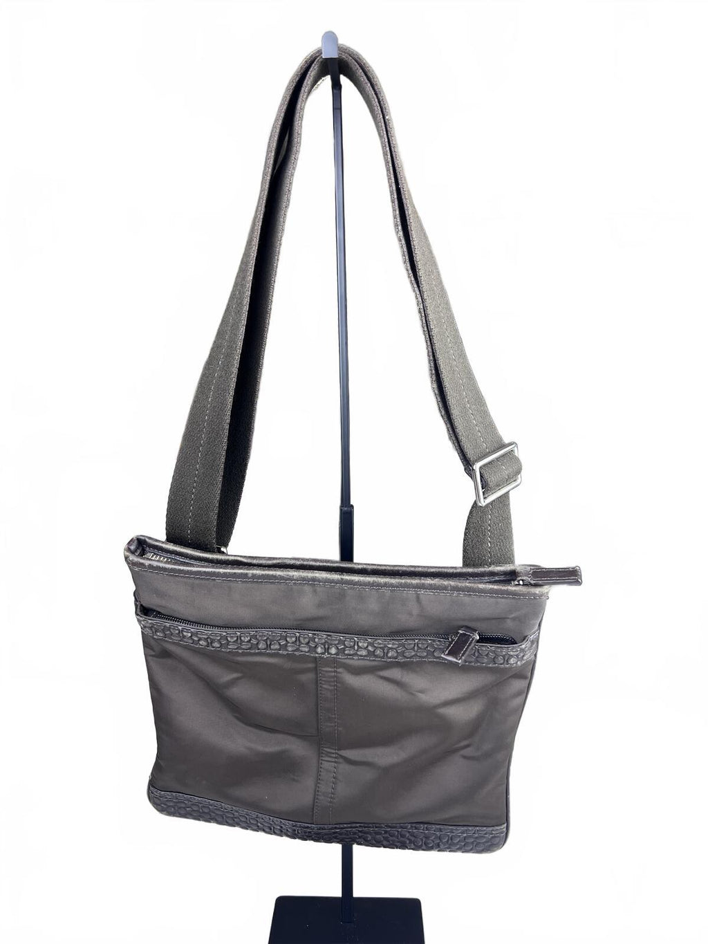 Coach Grey Nylon Corssbody Bag