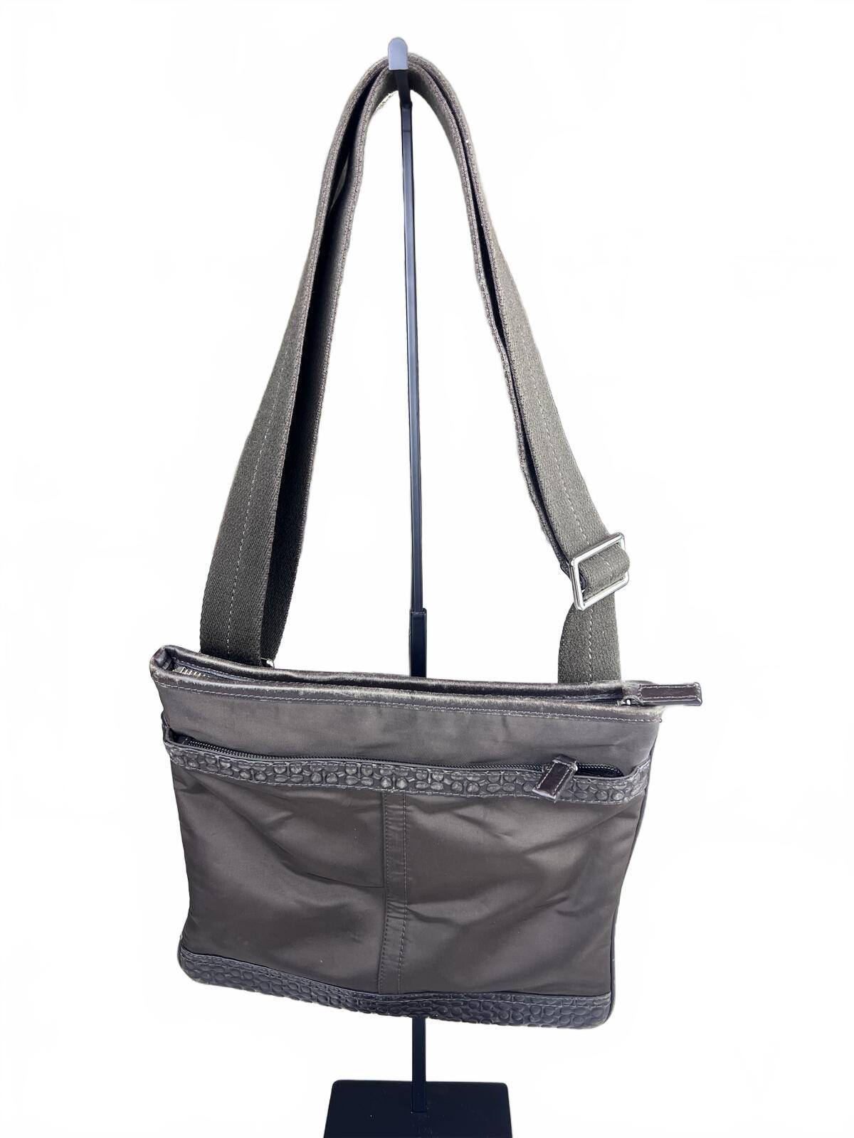 Coach Grey Nylon Corssbody Bag