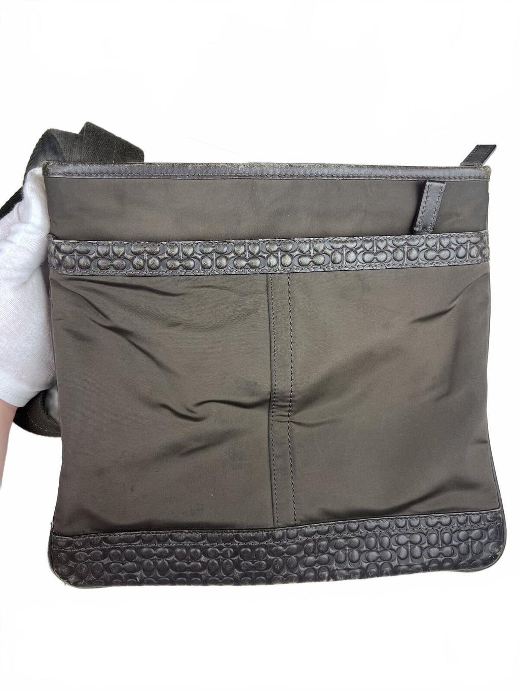 Coach Grey Nylon Corssbody Bag