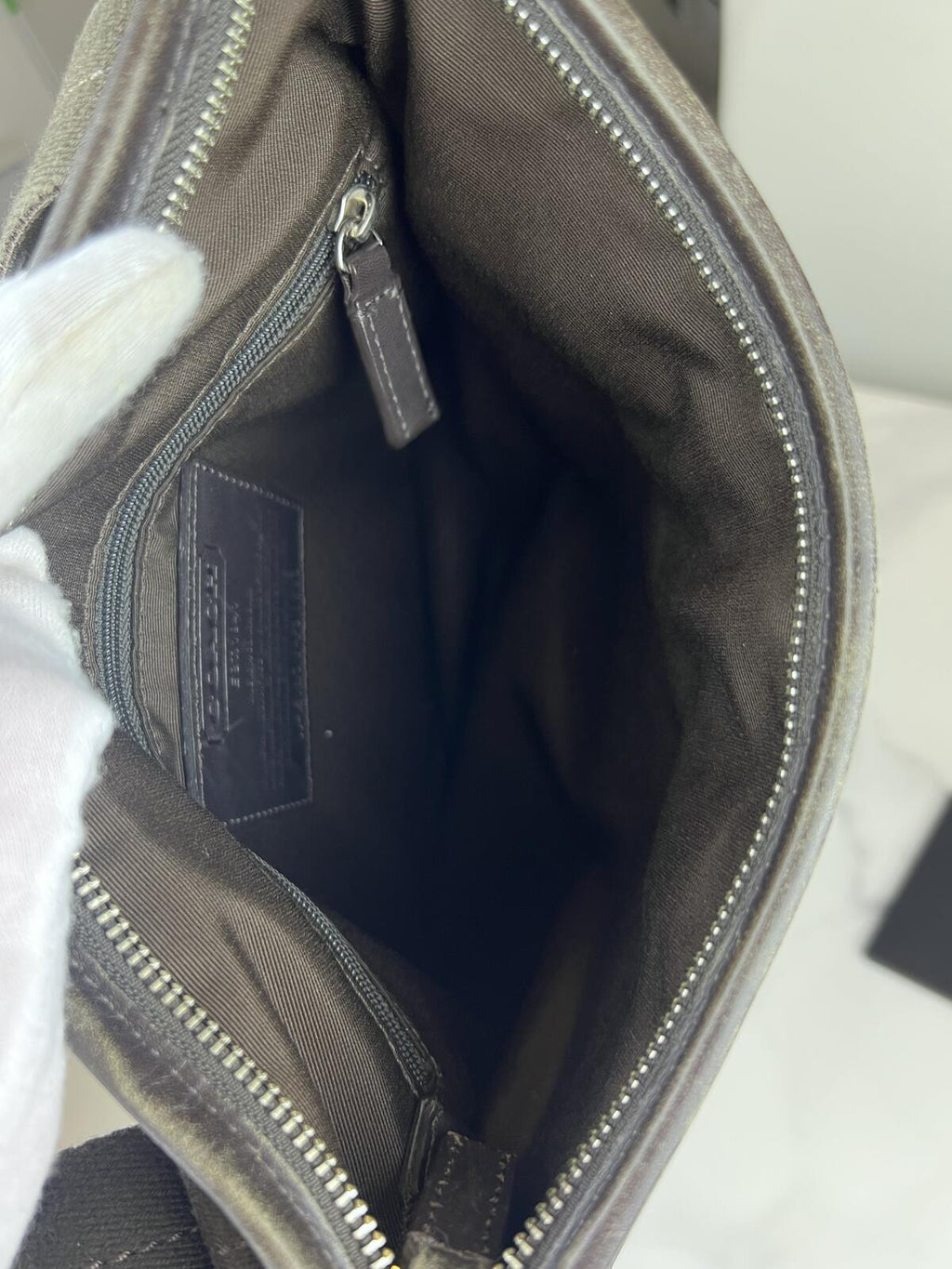 Coach Grey Nylon Corssbody Bag