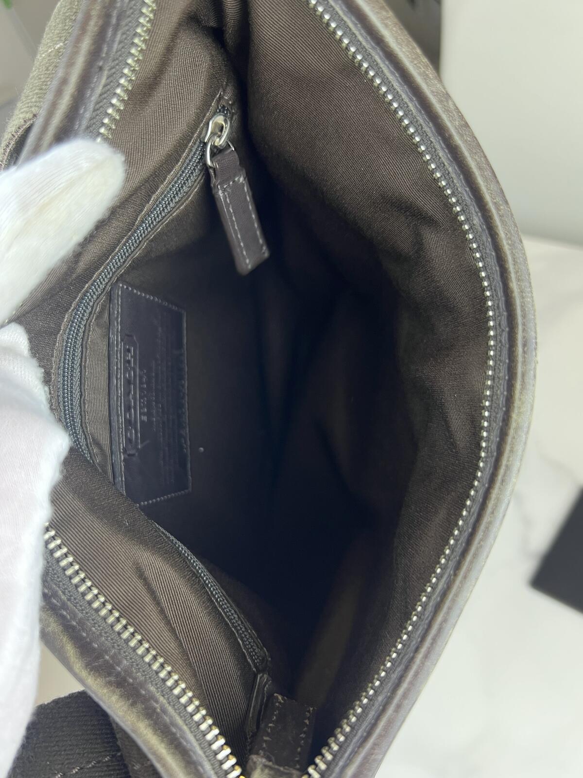 Coach Grey Nylon Corssbody Bag