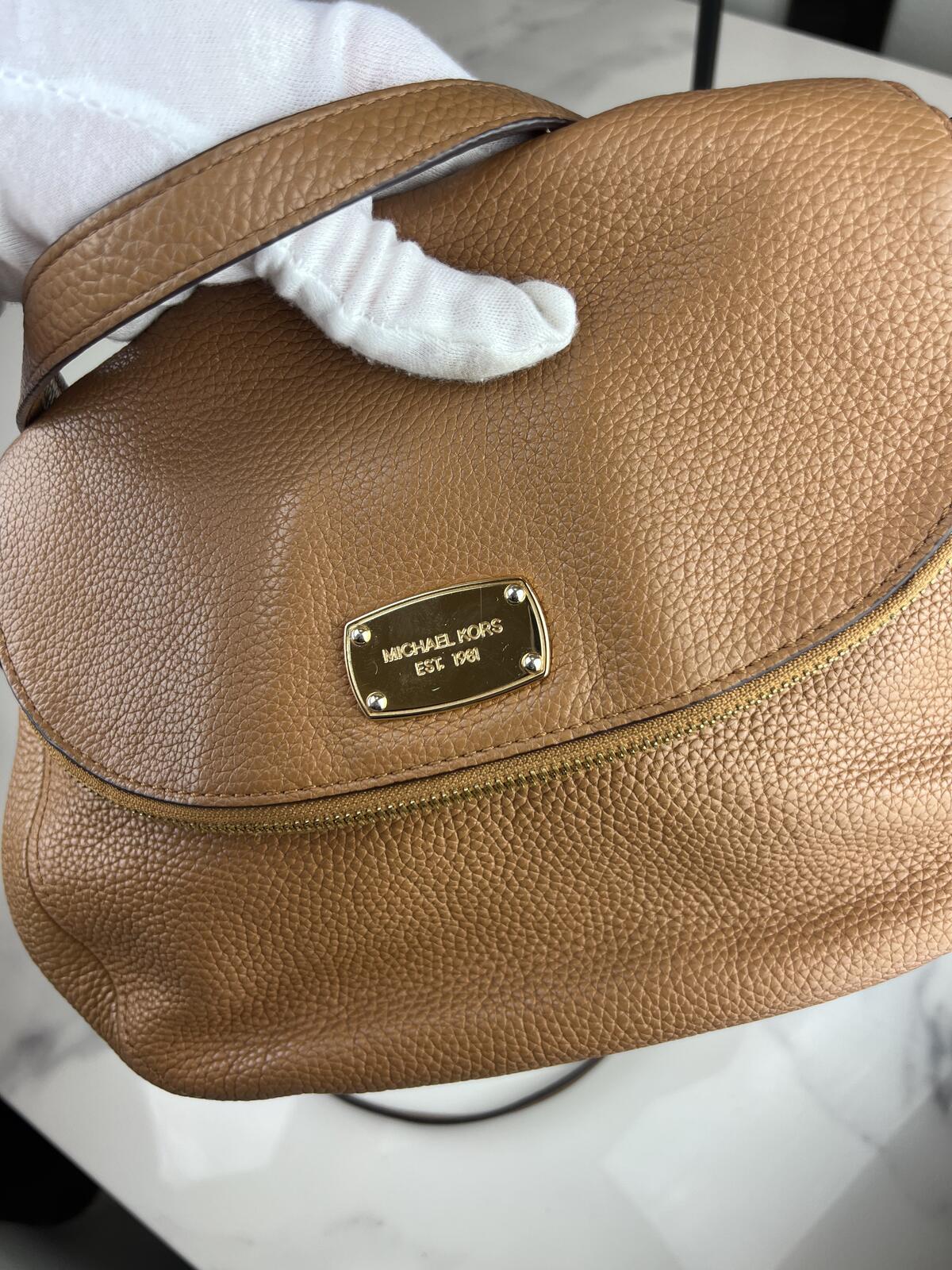 Michael Kors Bedford Tassel Brown Leather Bag
