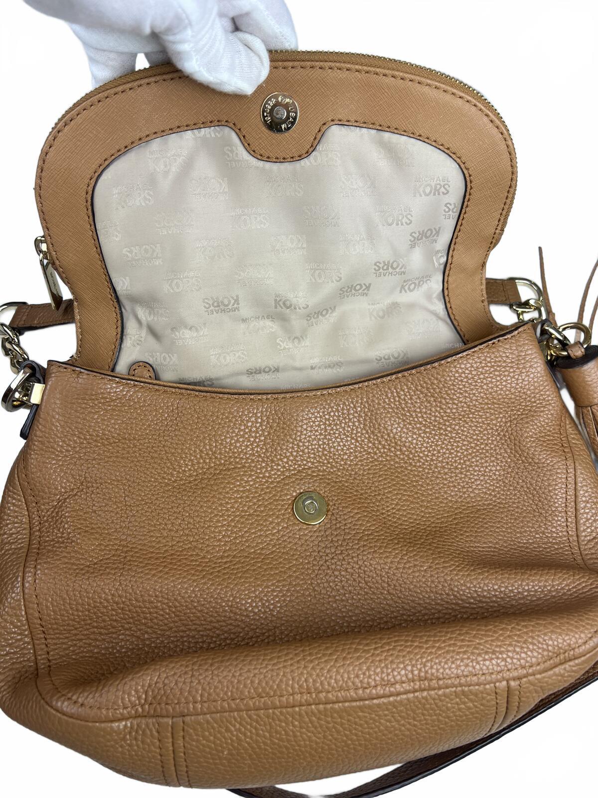 Michael Kors Bedford Tassel Brown Leather Bag