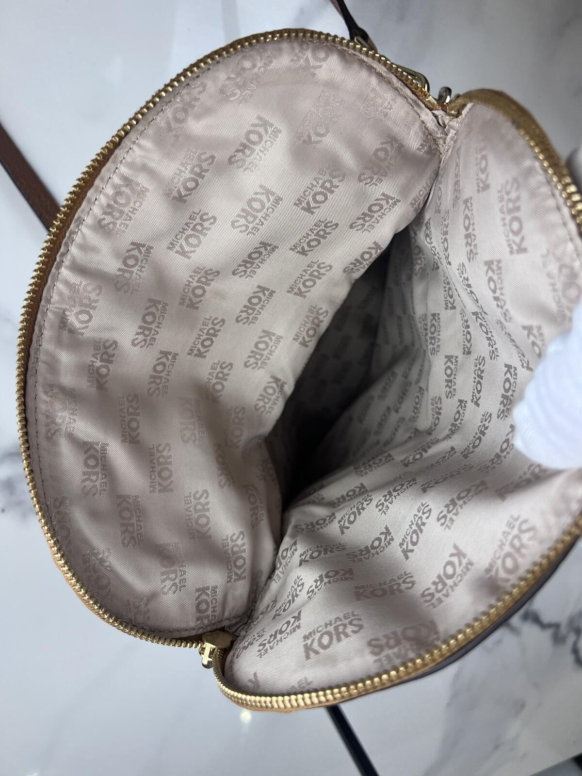 Michael Kors Bedford Tassel Brown Leather Bag