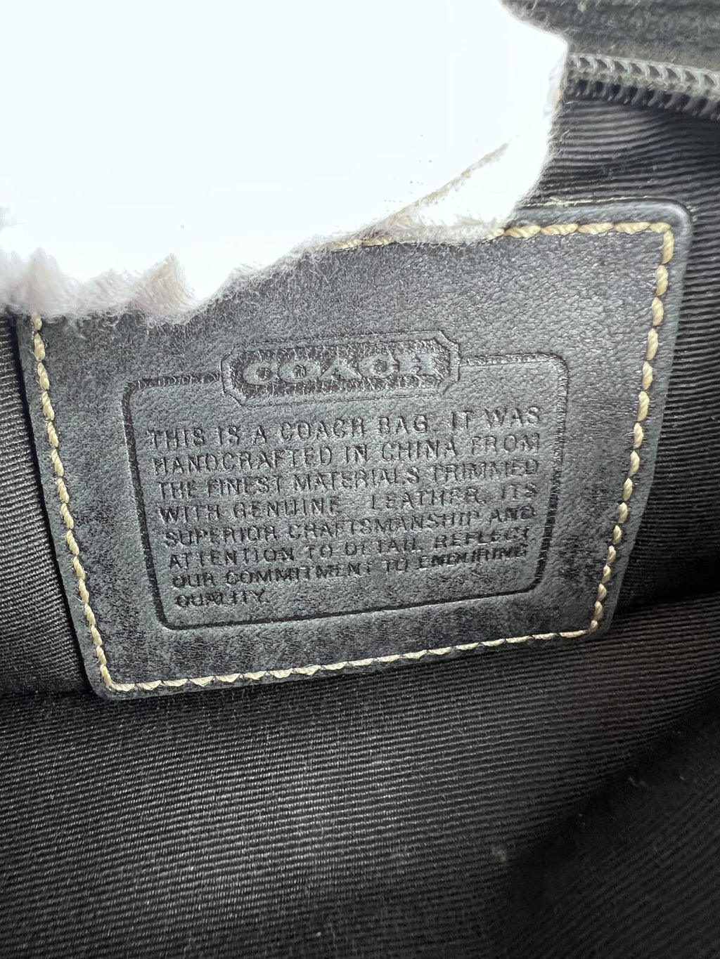 Coach Signature C Crossbody Bag in Grey and Black