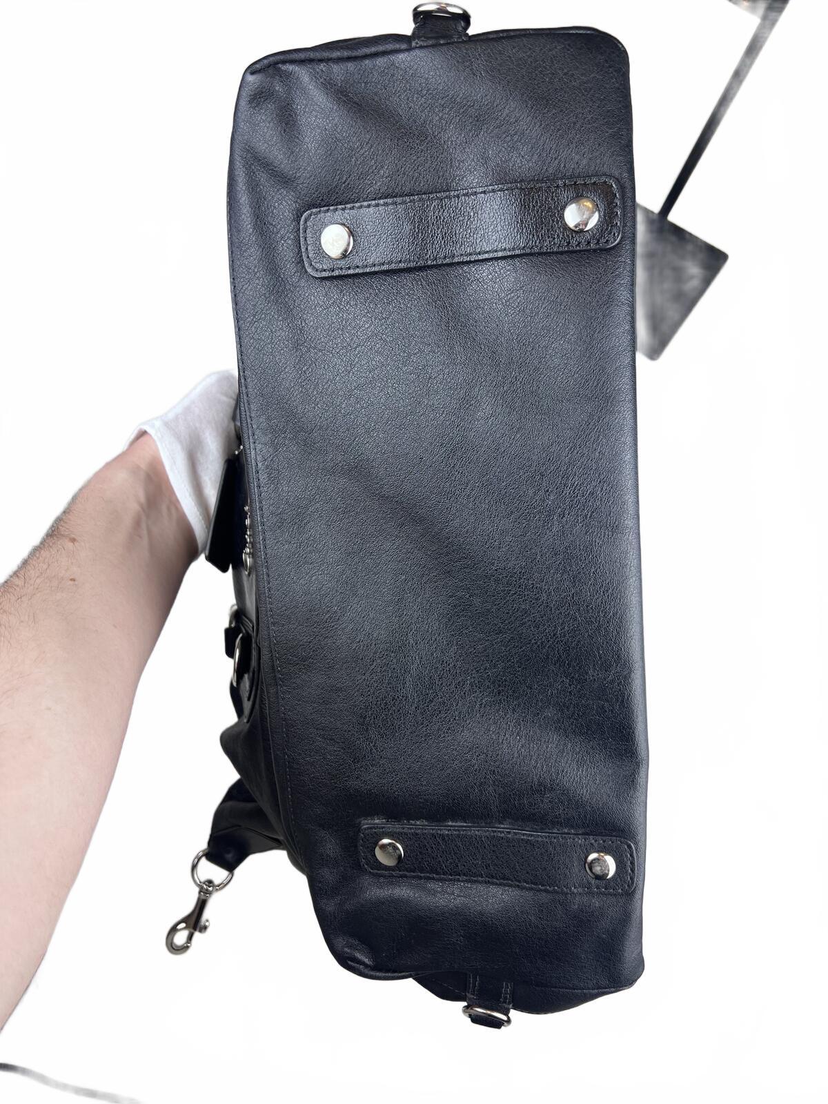 Coach Ashley Black Leather Satchel Bag