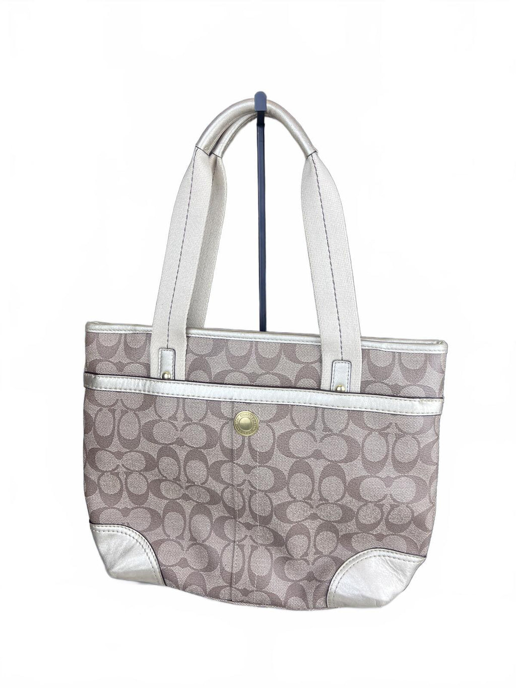 Coach Heritage Stripe Signature Tote Bag