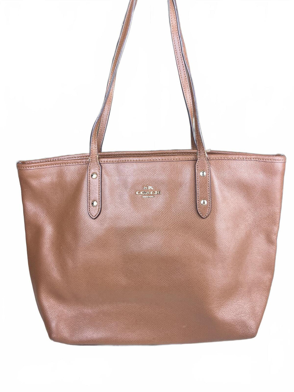 Coach City Brown Leather Tote Bag