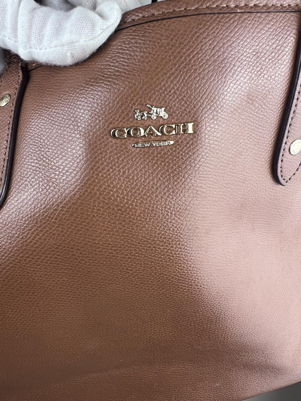 Coach City Brown Leather Tote Bag
