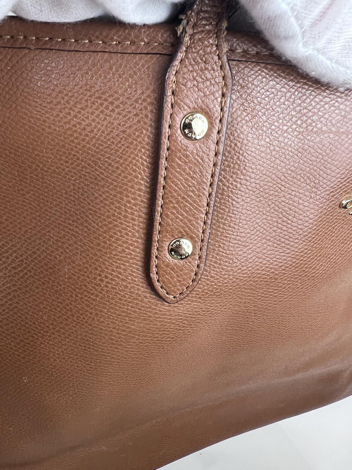 Coach City Brown Leather Tote Bag