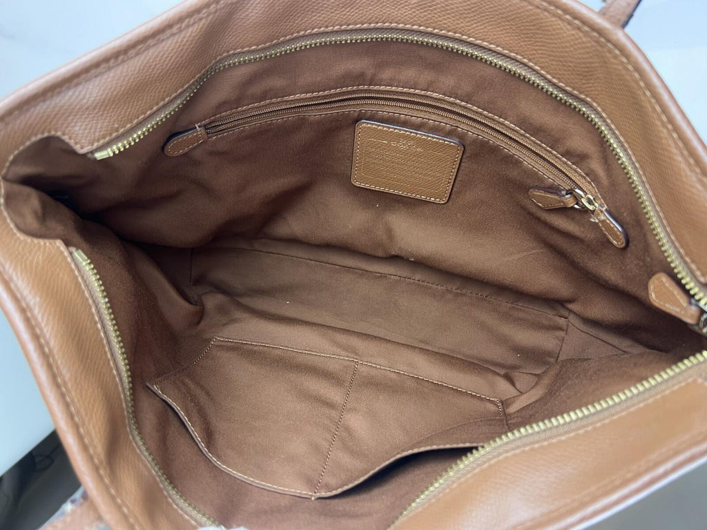 Coach City Brown Leather Tote Bag