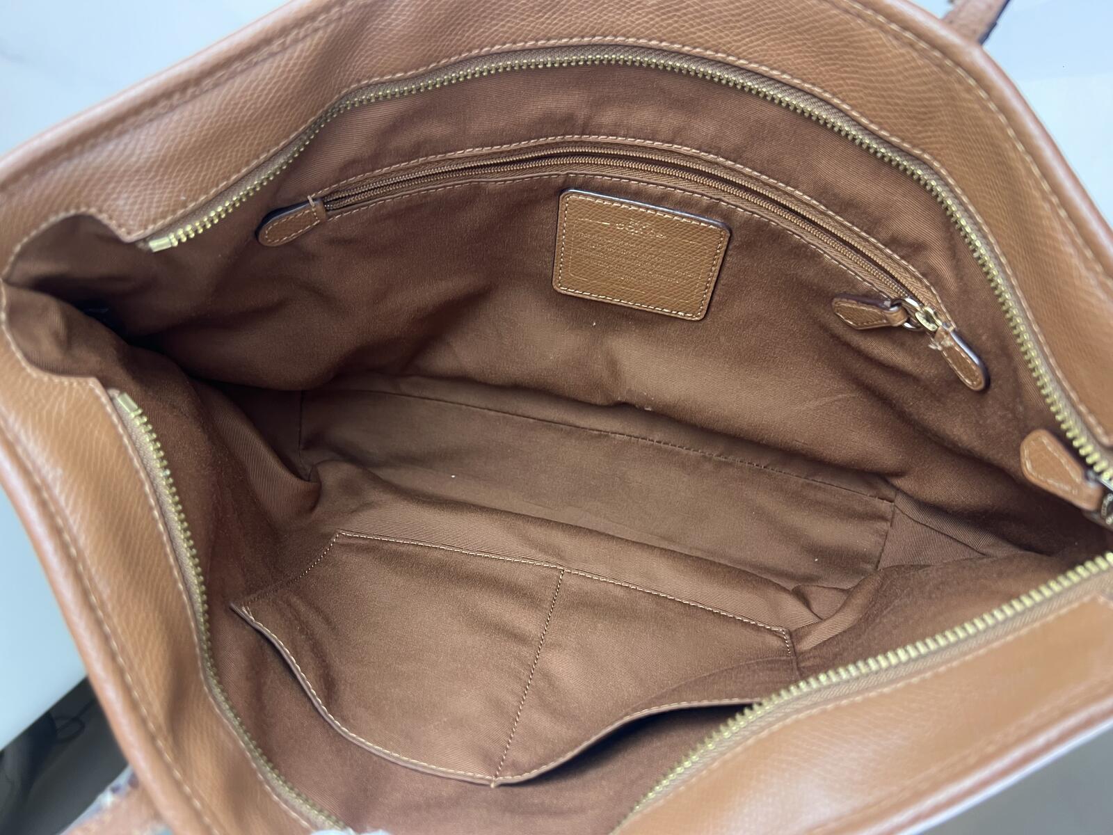 Coach City Brown Leather Tote Bag