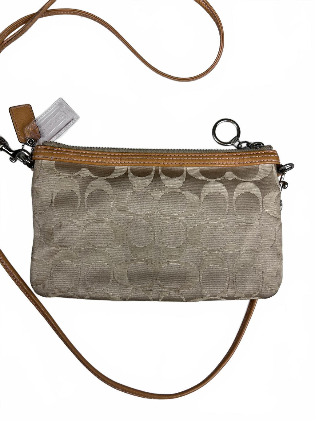 Coach Poppy Signature Jacquard Leather Crossbody Bag