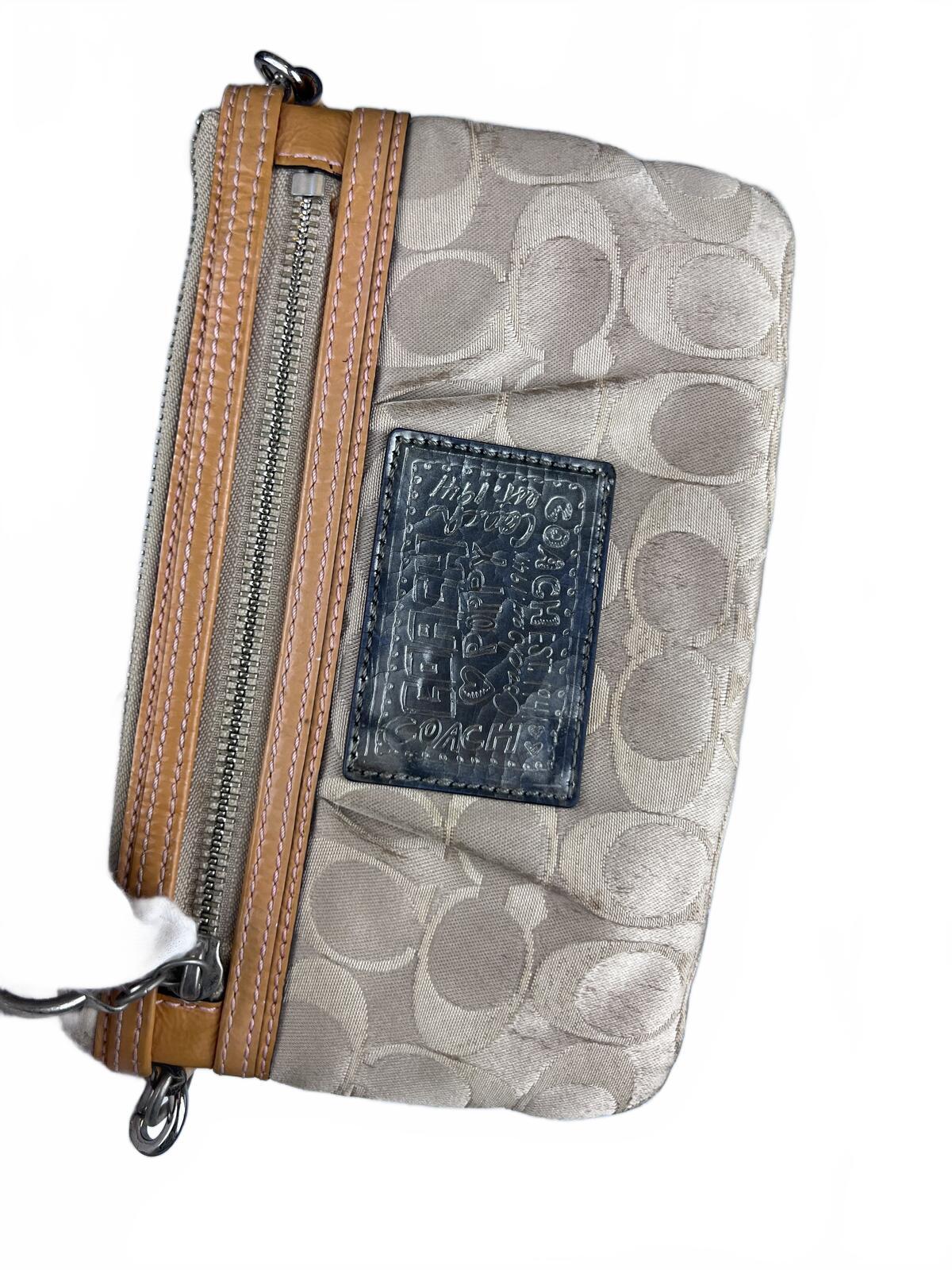 Coach Poppy Signature Jacquard Leather Crossbody Bag