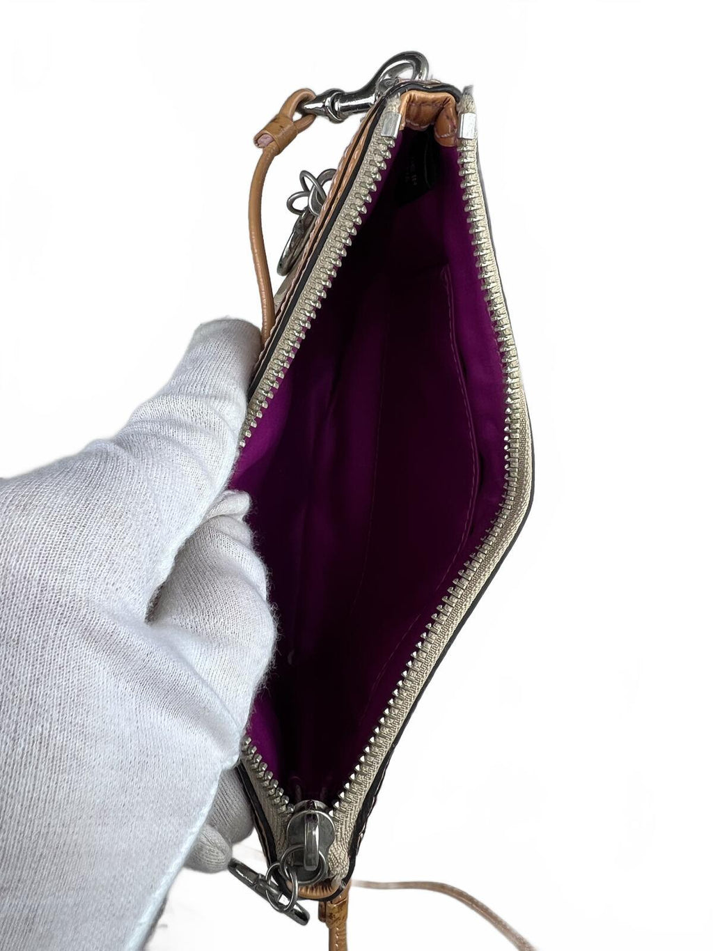 Coach Poppy Signature Jacquard Leather Crossbody Bag