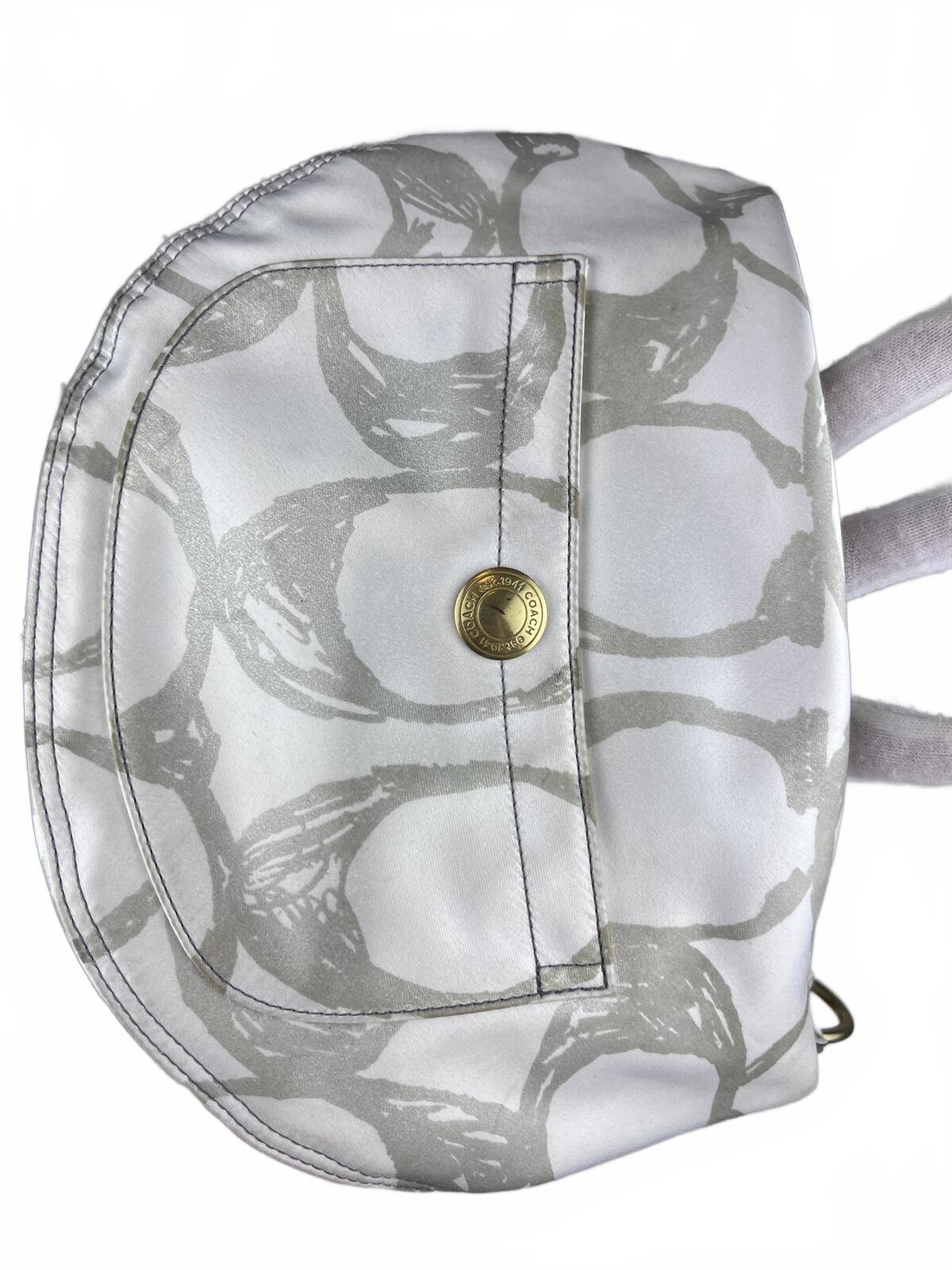 Coach Signature Sufflette Cloth Hobo Bag