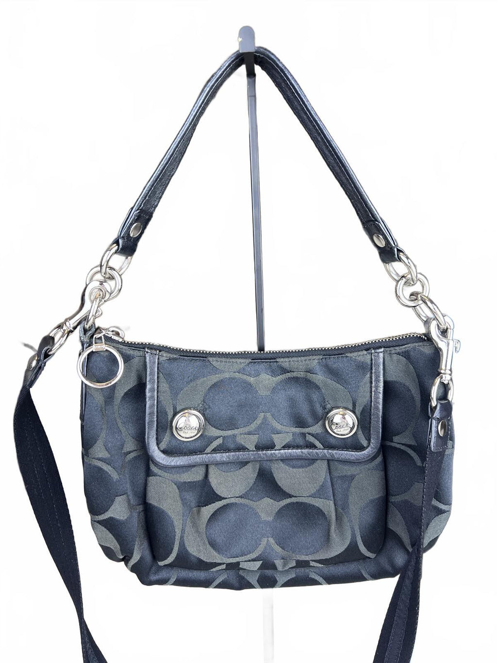 Coach Poppy Signature 2 Way Shoulder Bag