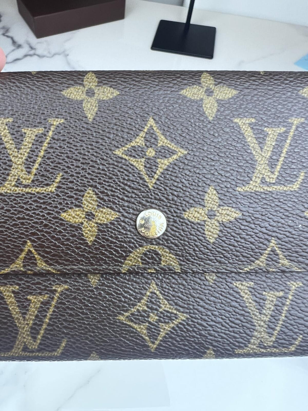 Louis Vuitton Sarah Brown Monogram Long Wallet