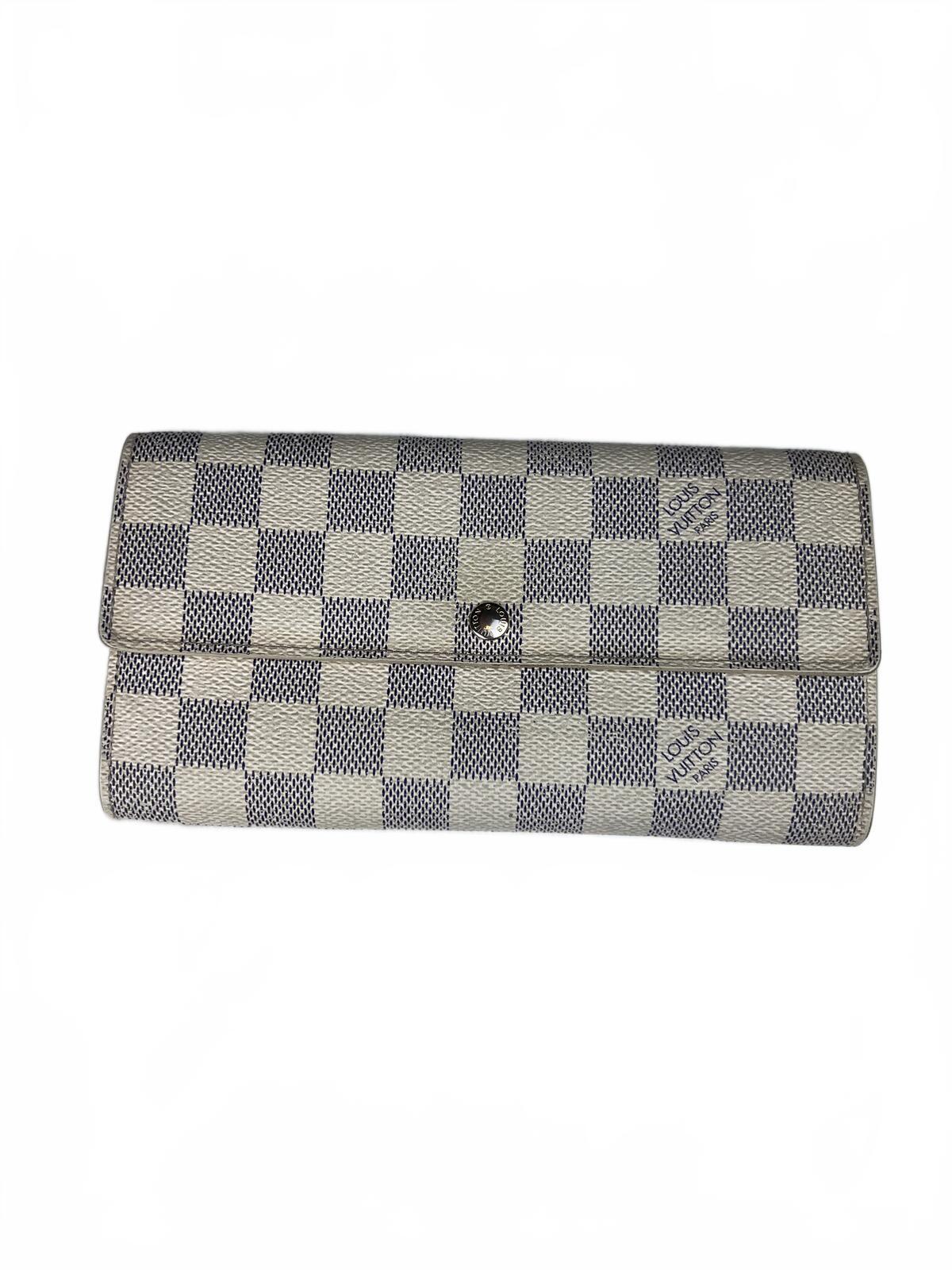 Louis Vuitton Damier Azur Portefeuille Sarah Long Wallet N61735 -  JNUDY