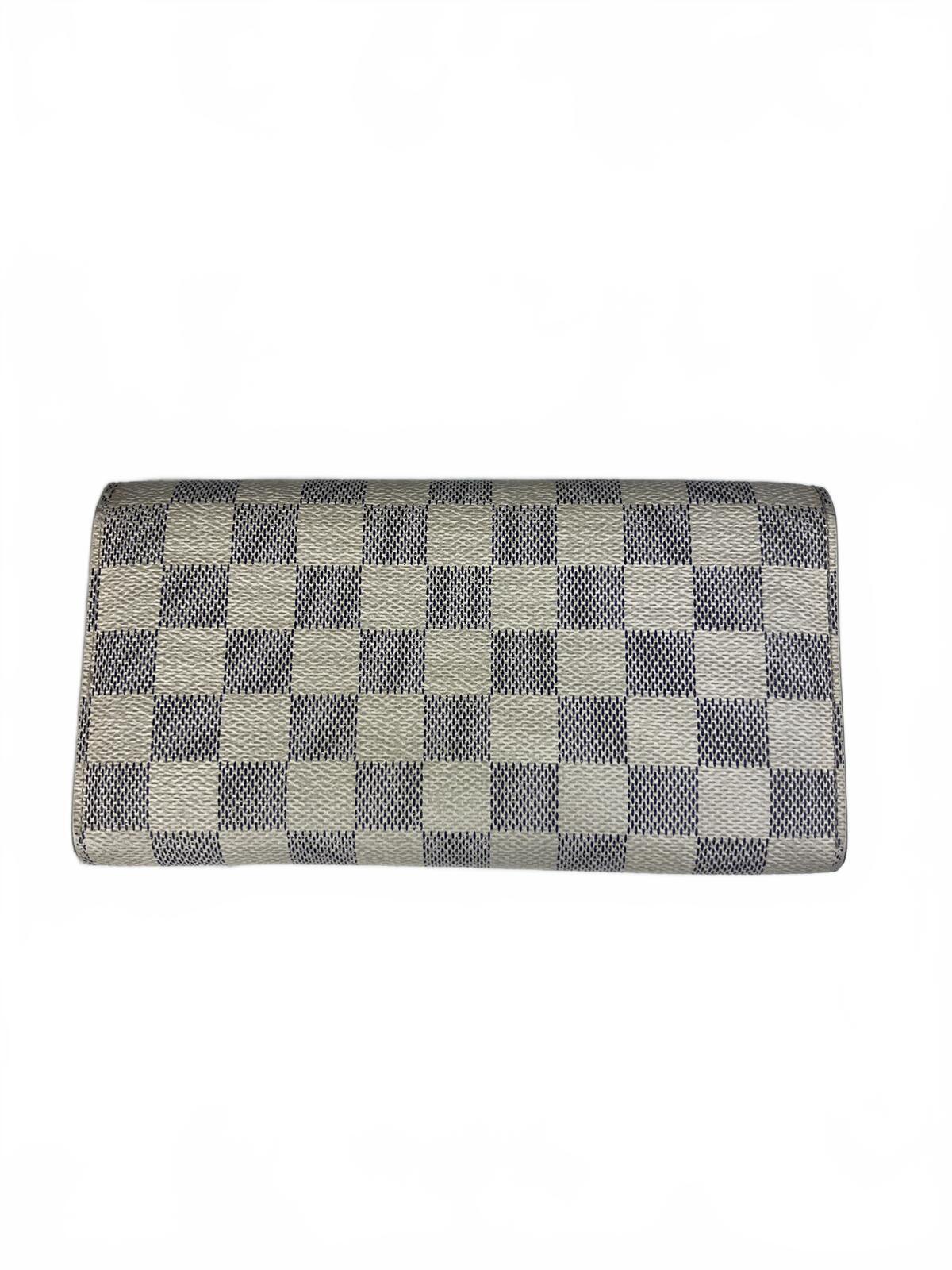 Louis Vuitton Damier Azur Portefeuille Sarah Long Wallet N61735 -  JNUDY