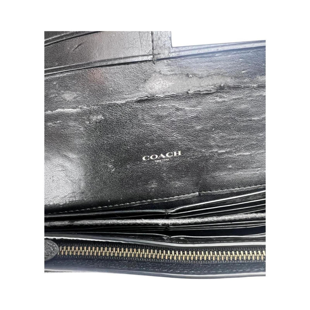 Coach Bandana Rivets Foldover Purse