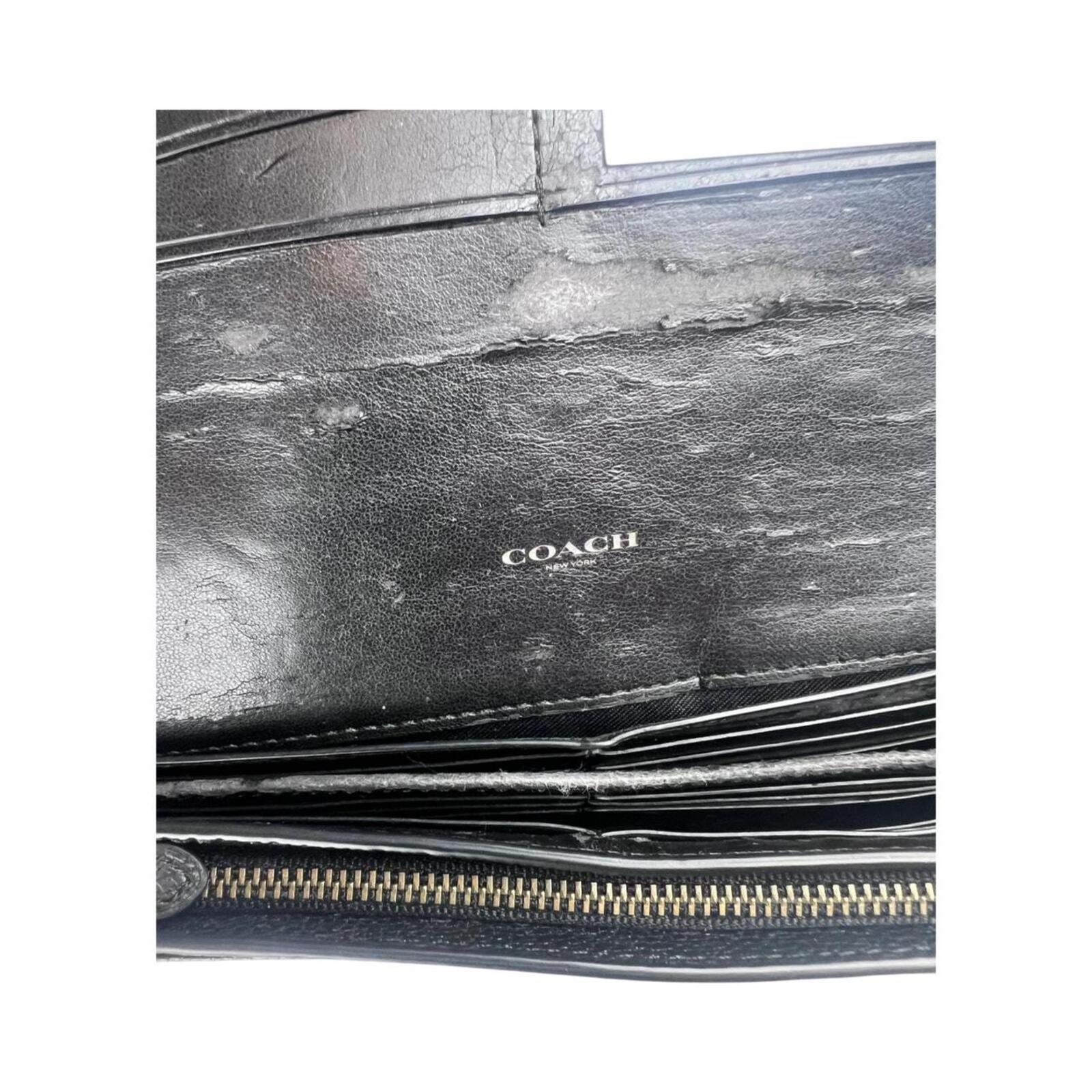 Coach Bandana Rivets Foldover Purse