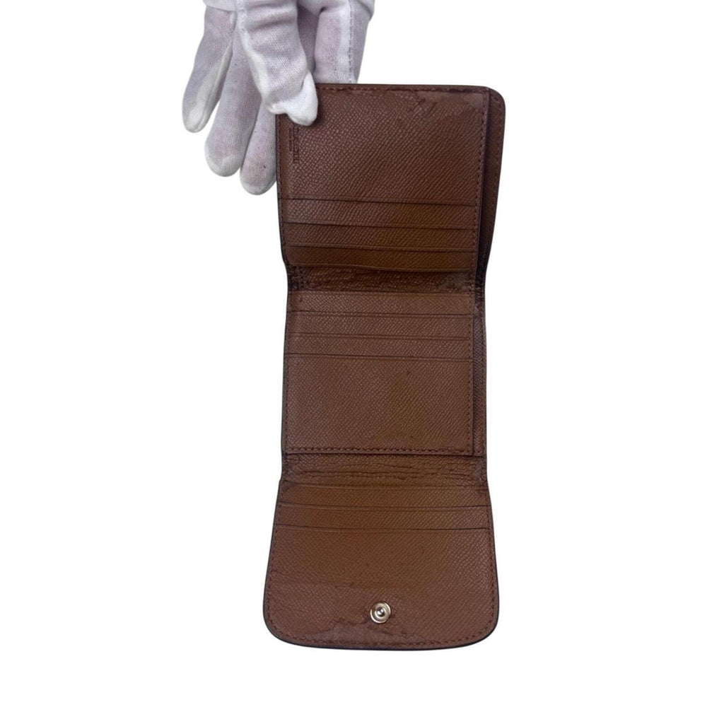 Coach Signature Canvas Snap Wallet