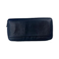Michael Kors long black leather zipped purse