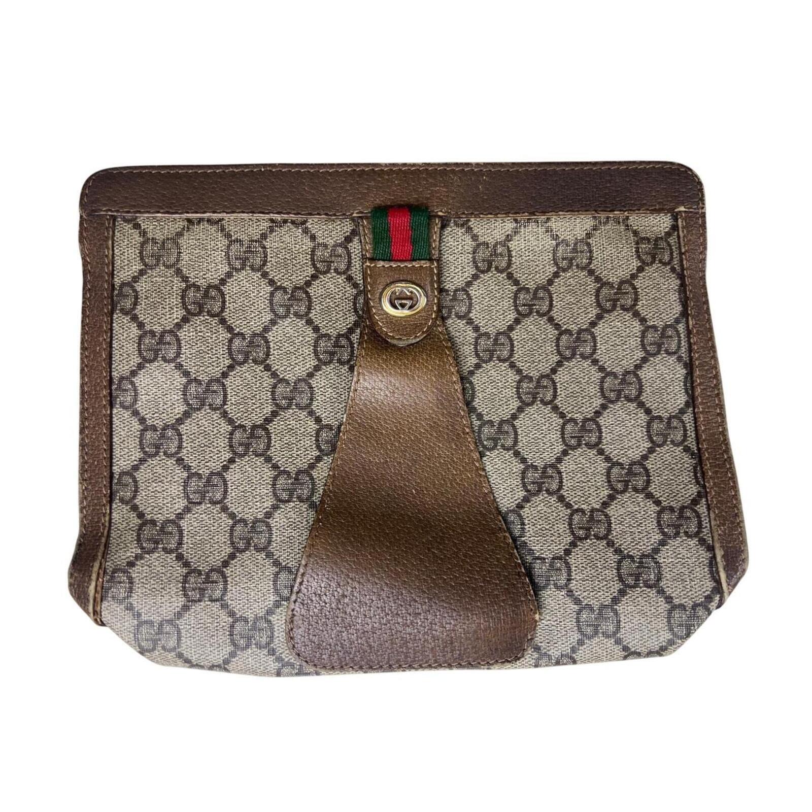 Gucci GG Monogram Clutch Bag