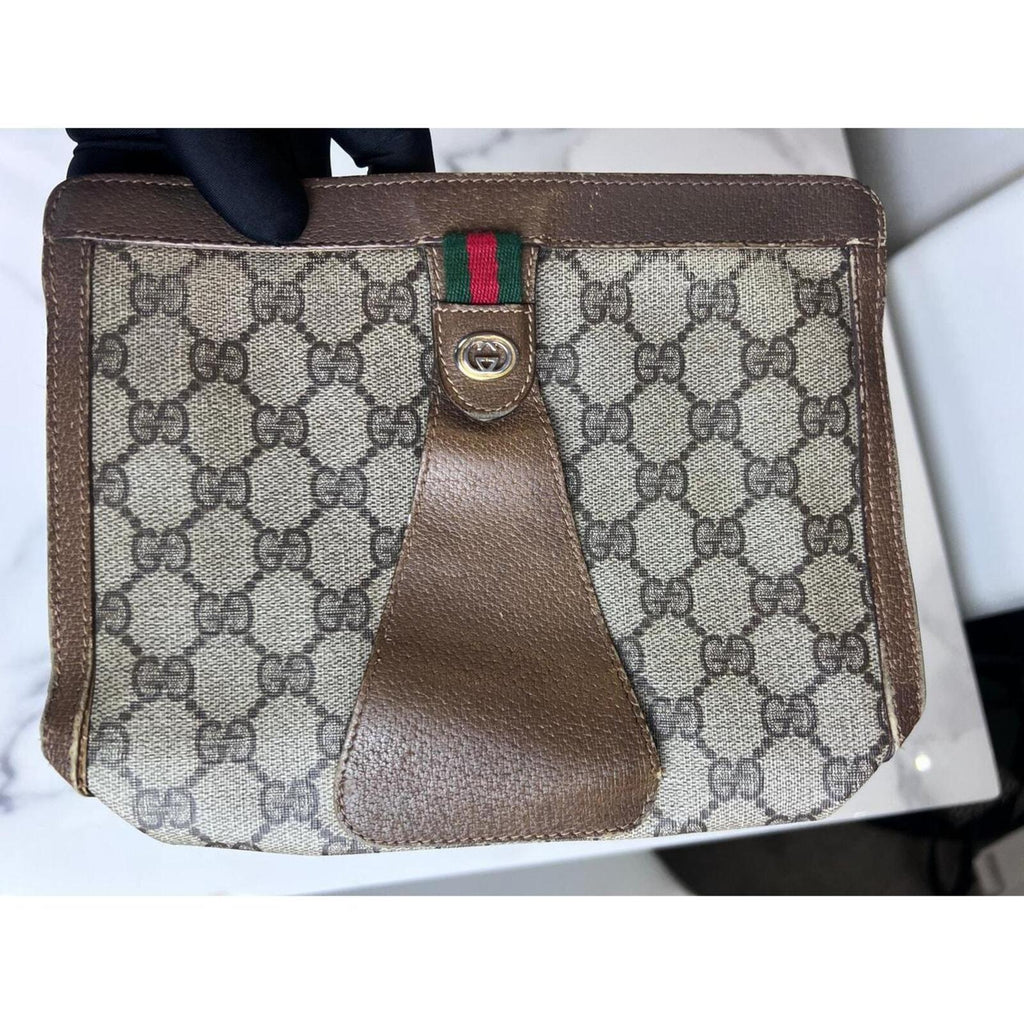 Gucci GG Monogram Clutch Bag