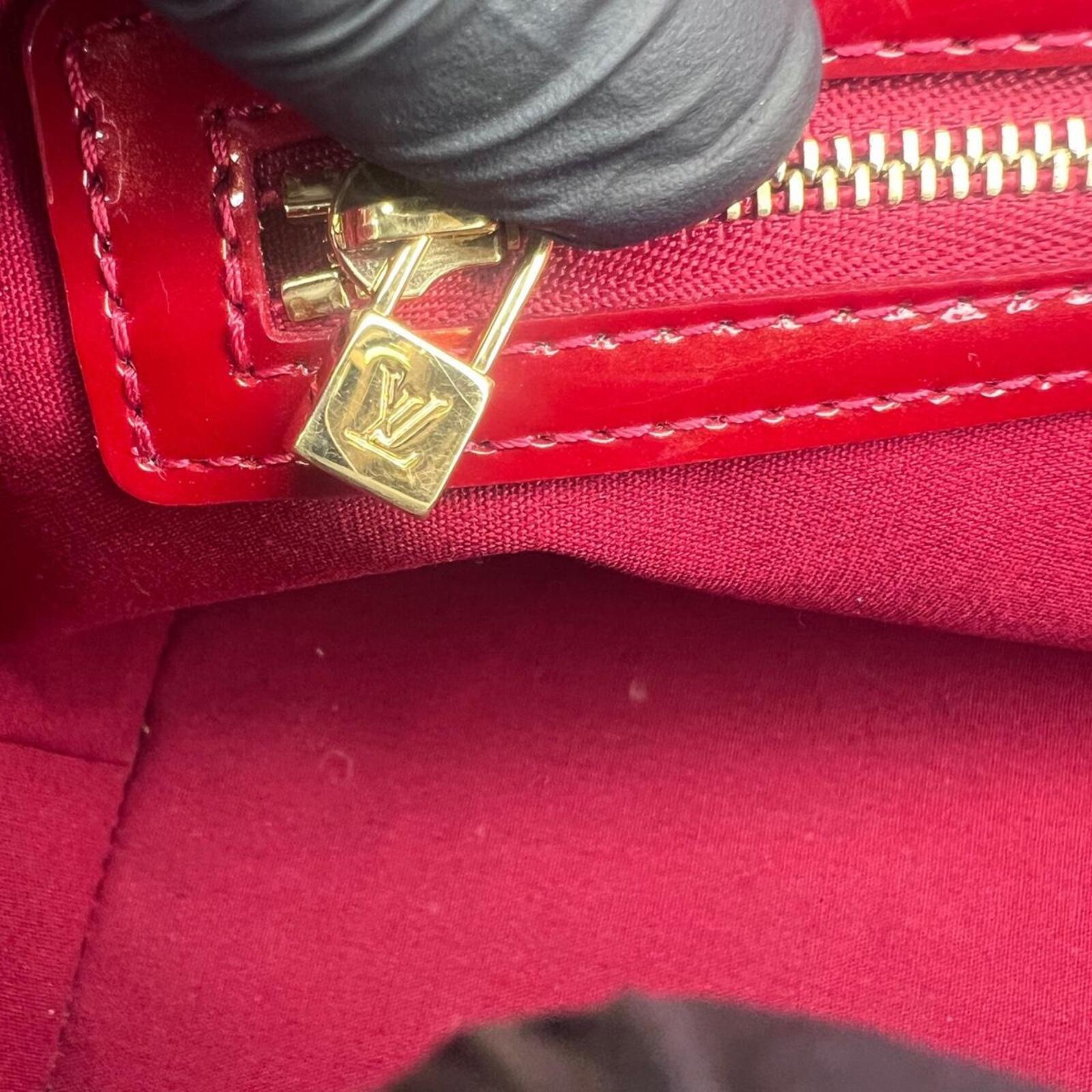 Red Louis Vuitton Red Wilshire PM Vernis Leather (2011)