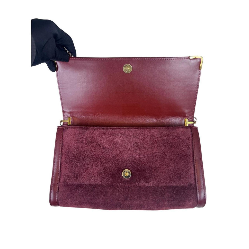 Must De Cartier Chain Suede Shoulder Bag