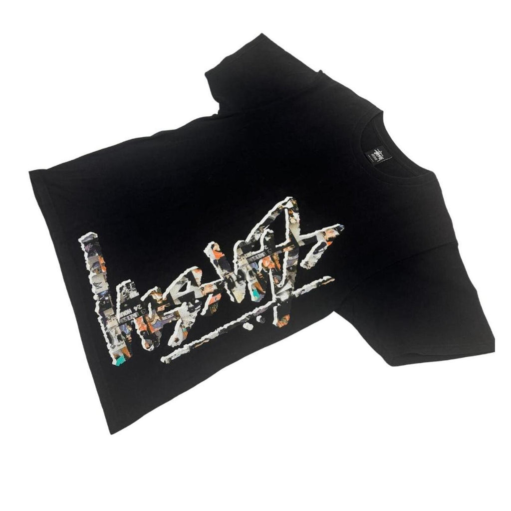 Black Stussy Photographic Sean Logo T-shirt