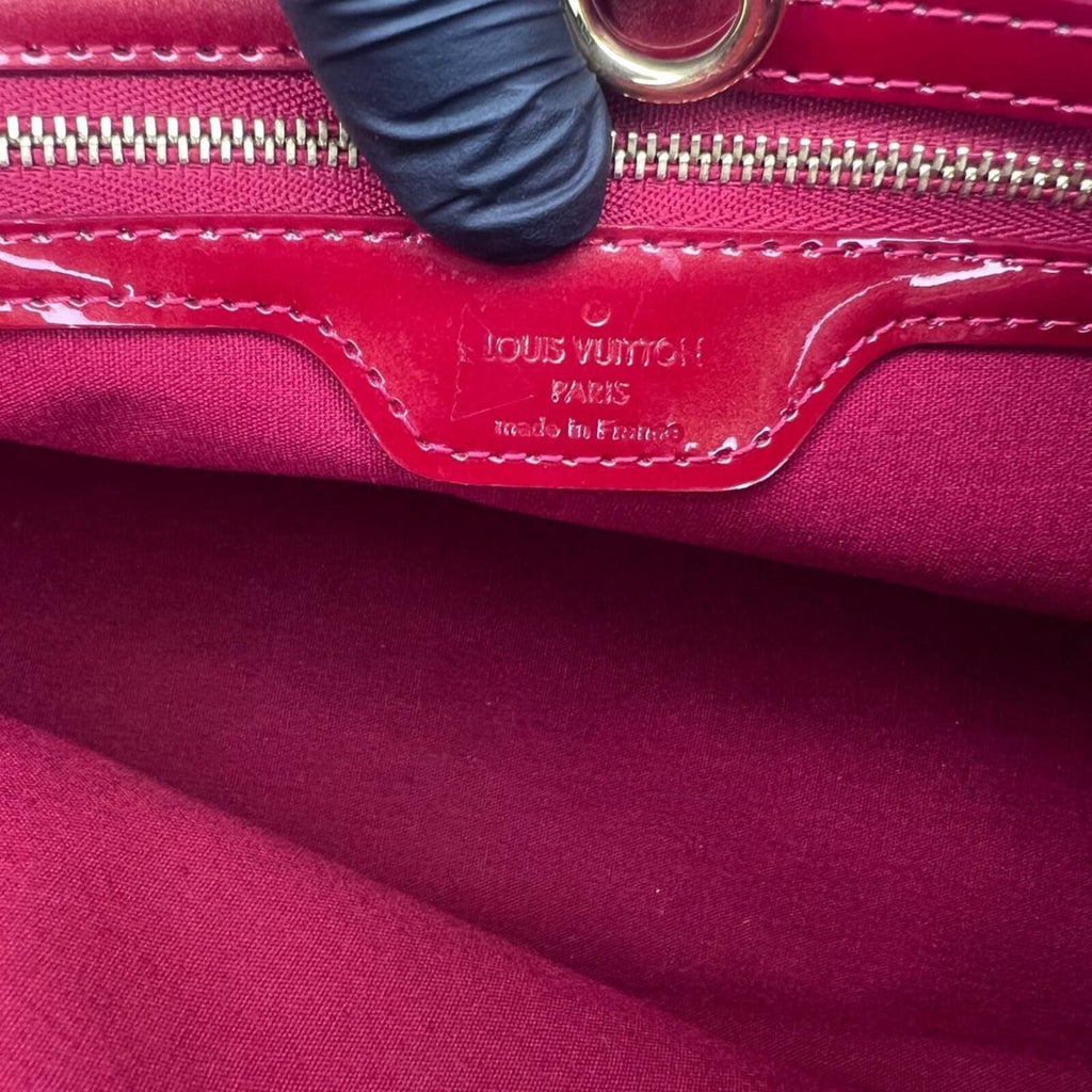 Red Louis Vuitton Red Wilshire PM Vernis Leather (2011)
