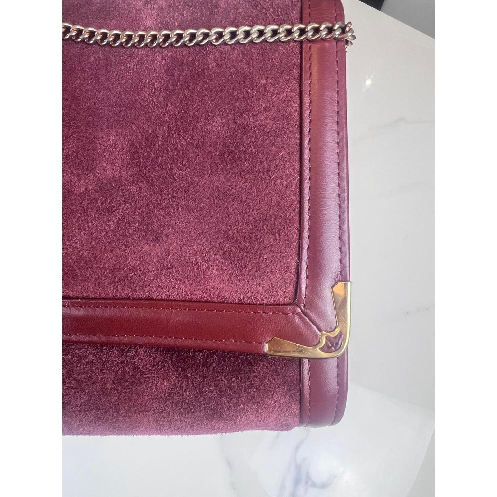 Must De Cartier Chain Suede Shoulder Bag